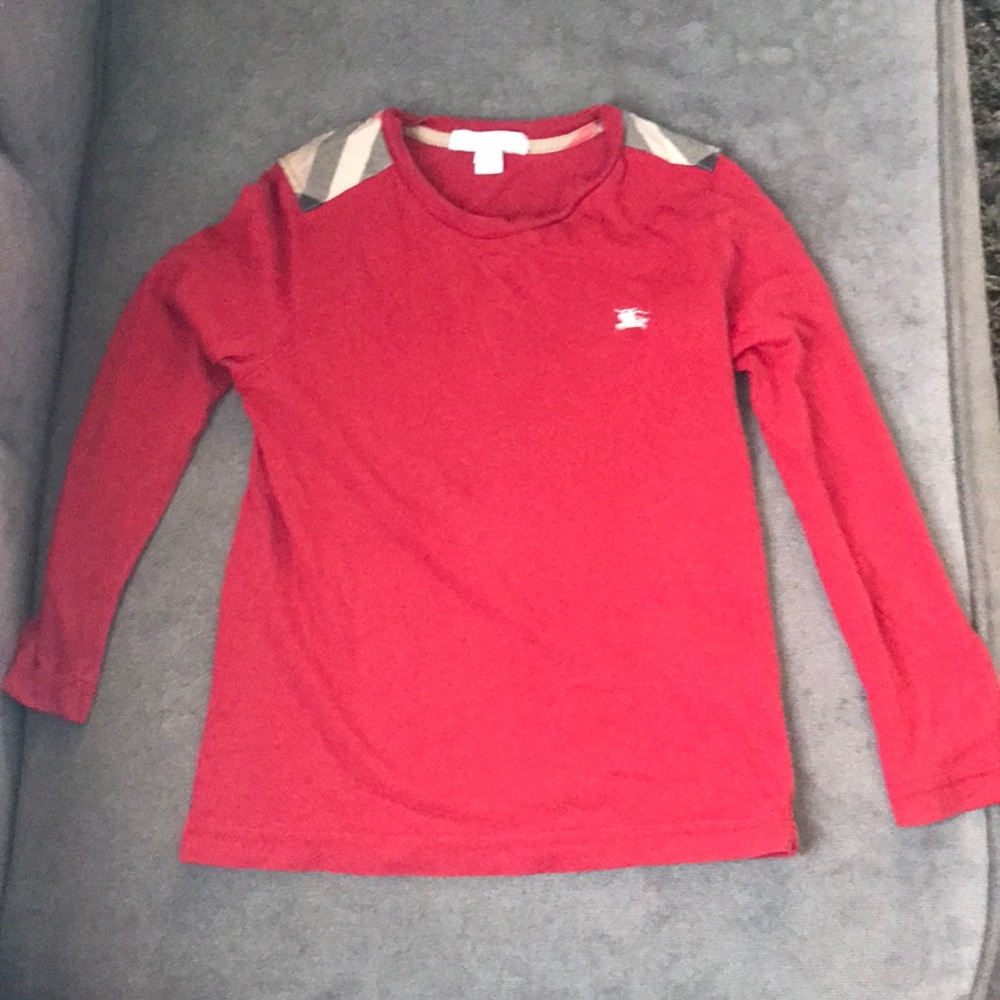 Long sleeved Burberry shirt. 6Y